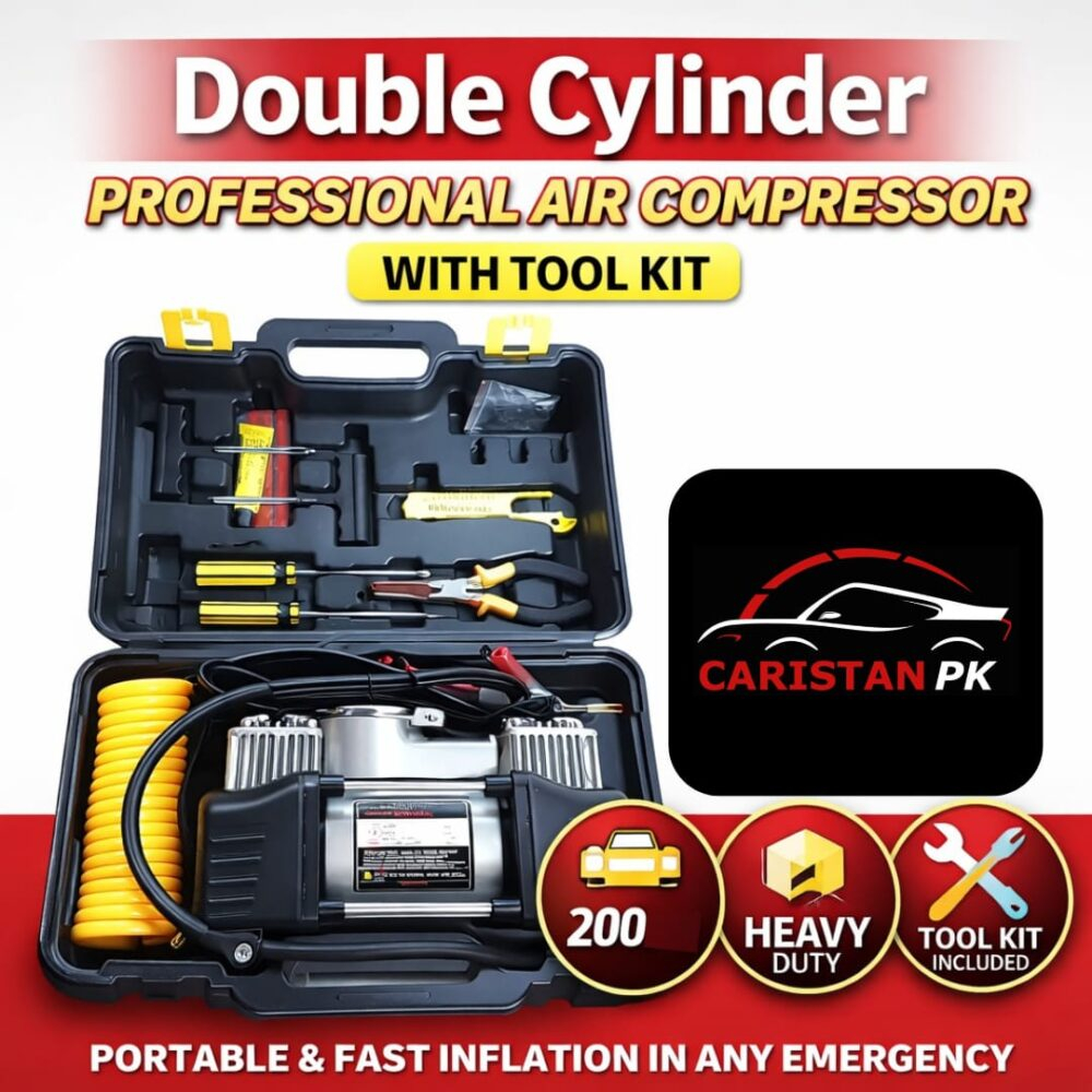Double Cylinder Professional Air Compressor With Tool Kit