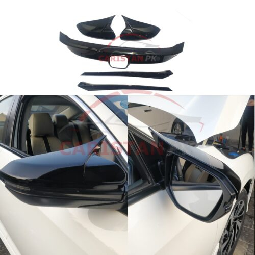 Honda Civic Batman Style Complete Gloss Black Kit 2016-21