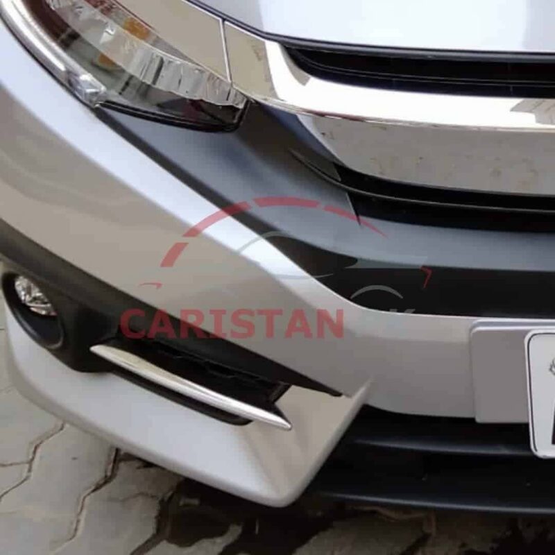 Honda Civic Front Fog Lamps Chrome Trim 2016-21 3