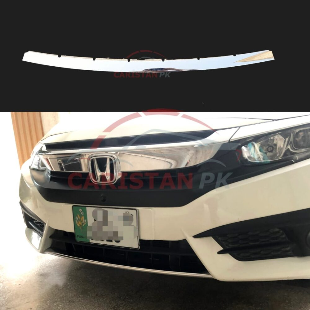 Honda Civic Front Lower Grille Bumper Chrome Trim 2016-21