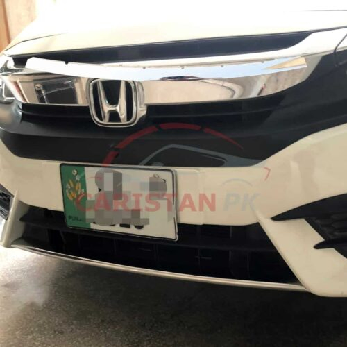 Honda Civic Front Lower Grille Bumper Chrome Trim 2016-21 2