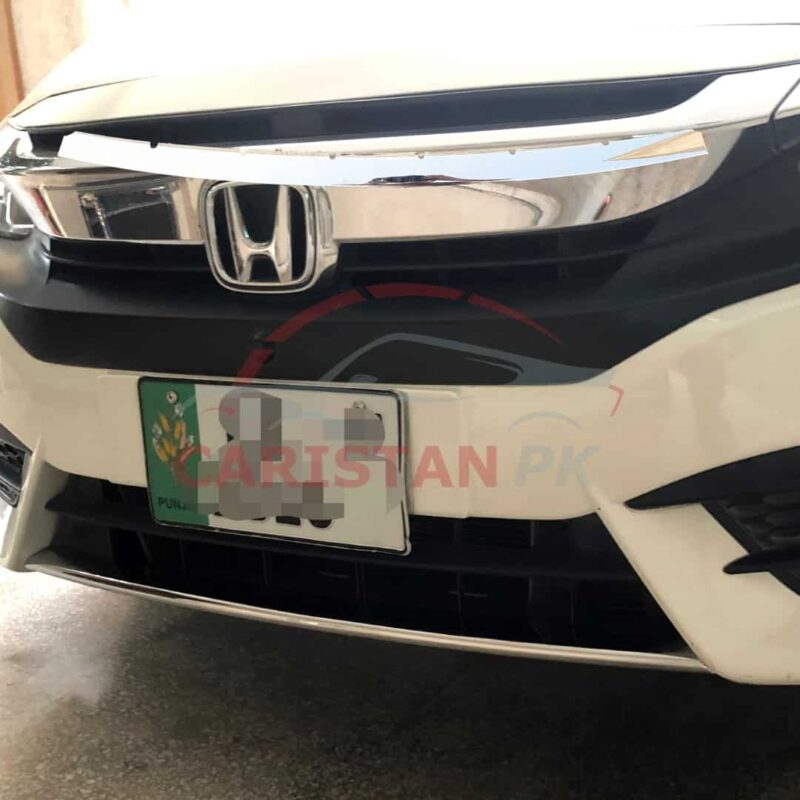 Honda Civic Front Lower Grille Bumper Chrome Trim 2016-21 2