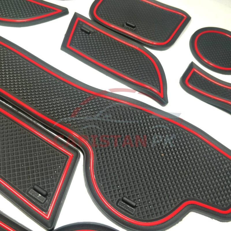 Non Slip Interior Protection Mats Red 1