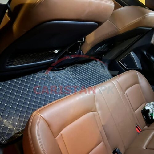 Proton X70 7D Floor Mats Black With Beige Stitch 3