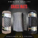 Universal Car Grass Mats Roll Available In Brown, Black Or Grey Color