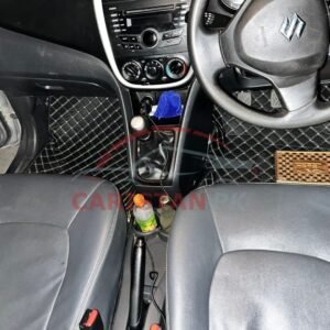 Suzuki Cultus 7D Floor Mats Black With Beige Stitch Hard Design 2017-26 2