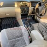 Toyota Corolla 7D Floor Mats Black With Beige Stitch 2002-08 Model 4