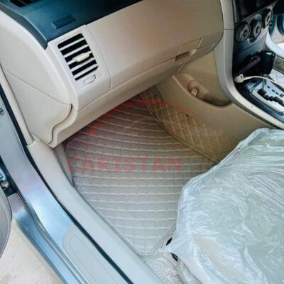 Toyota Corolla 7D Floor Mats Gray Beige 2009-13 3