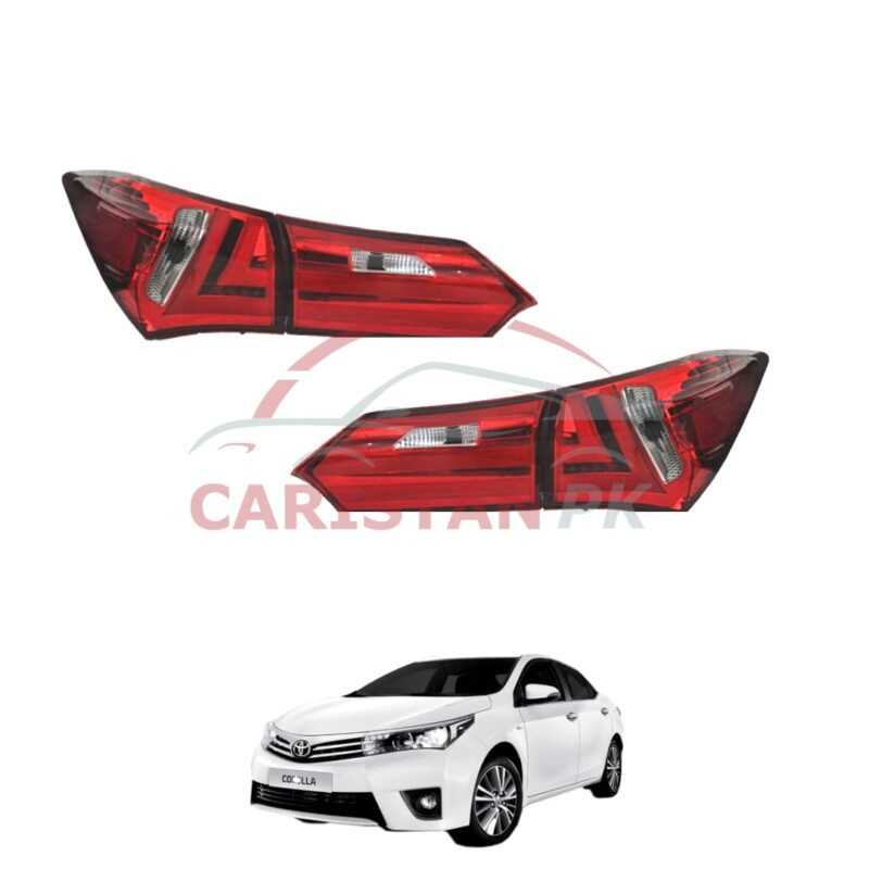Toyota Corolla Lava Back Lamp Light Red And Black 2014-26 2