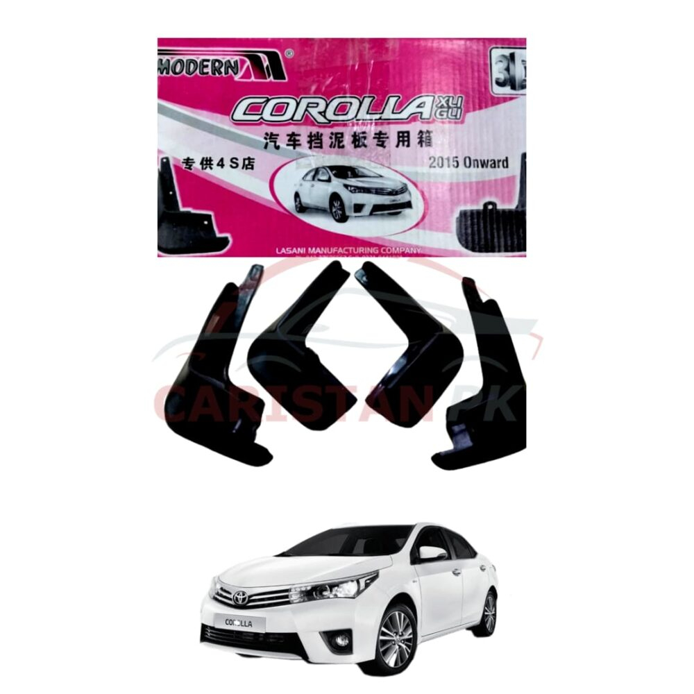Toyota Corolla Mud Flaps Splash Guards Black 2014-26