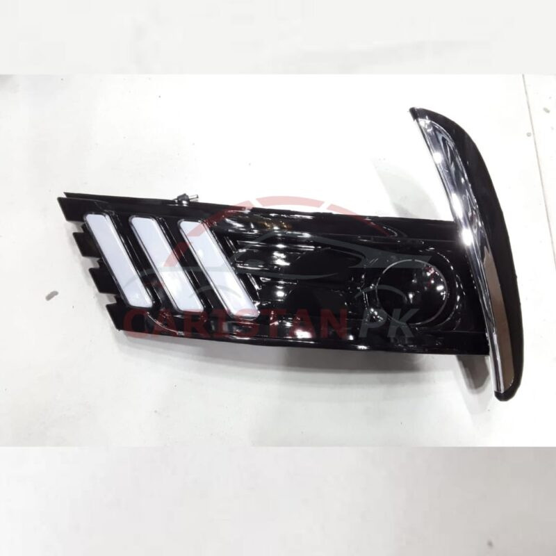 Toyota Corolla Mustang Style Fog Lamp Light DRL Cover Chrome 2017-21 1