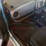 Toyota Vitz 7D Floor Mats Black With Beige Stitch 2011-16 2