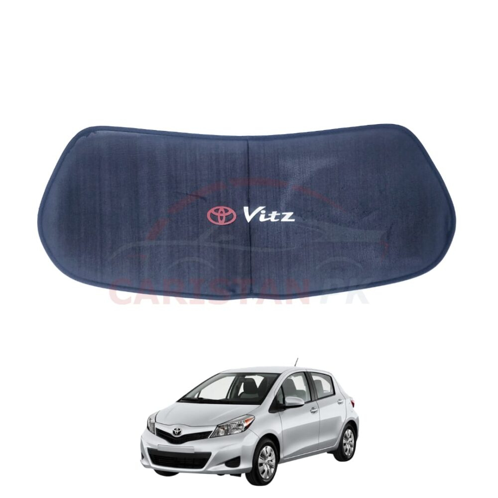 Toyota Vitz Back Screen Curtain With Logo 2011-16 Model