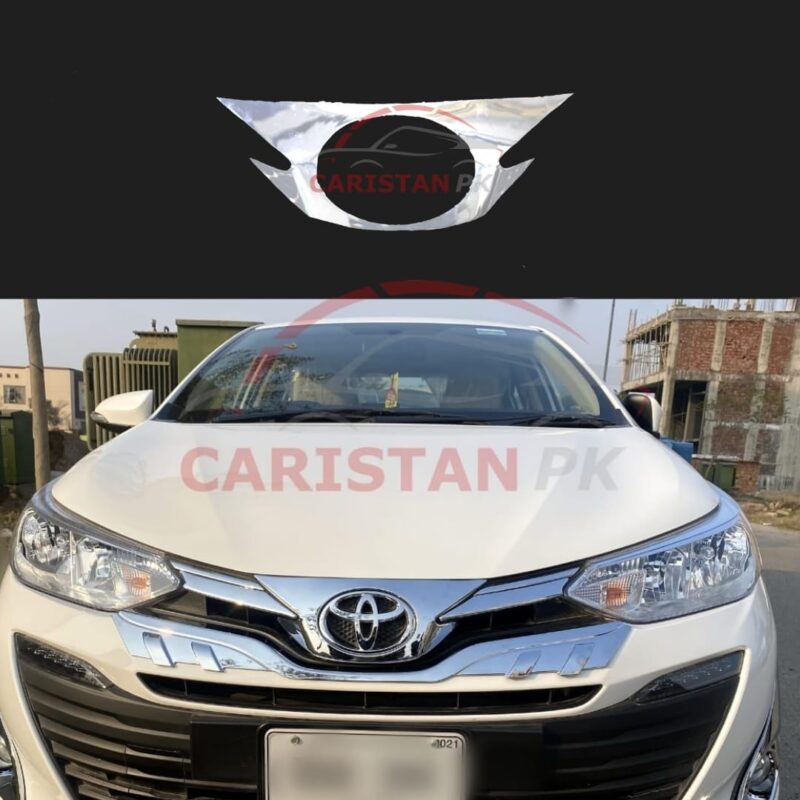 Toyota Yaris Front Grille Middle Chrome Trim Single Piece Toyota Yaris Front Grille Middle Chrome Trim Single Piece