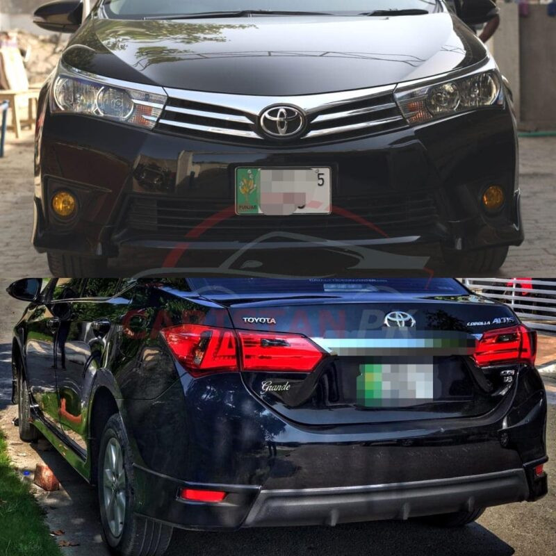 Unpainted Toyota Corolla ABS Plastic Simple Style Body Kit 7 Pcs Unpainted Toyota Corolla ABS Plastic Simple Style Body Kit 7 Pcs