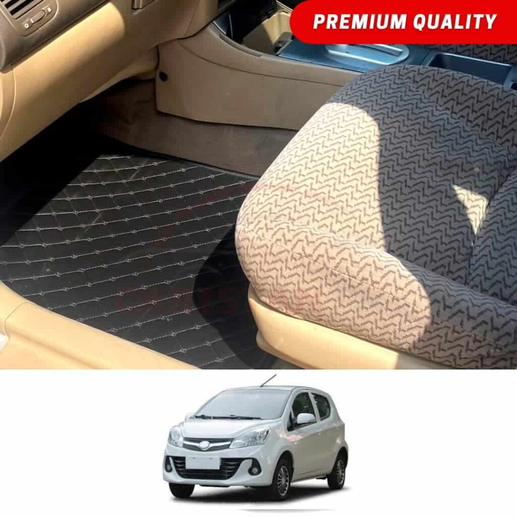 Prince Pearl Flat Style 7D Floor Mats Black