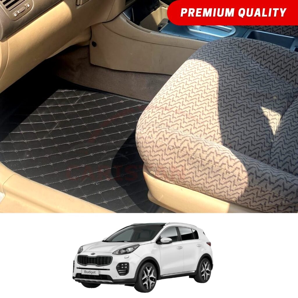 KIA Sportage Flat Style 7D Floor Mats Black