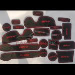 Honda BRV Non Slip Interior Protection Mats Red 2
