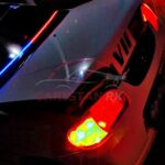 Car Dashboard Flexible Police Strip Light Red and Blue