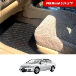 Honda Civic Reborn Flat Style 7D Floor Mats Black