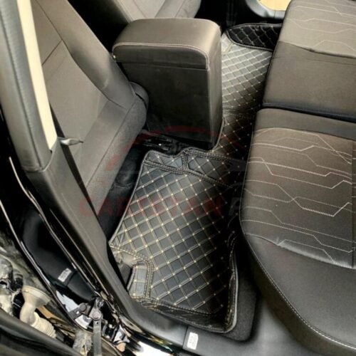 KIA Picanto 7D Premium Floor Mats Black With Beige Stitch 3