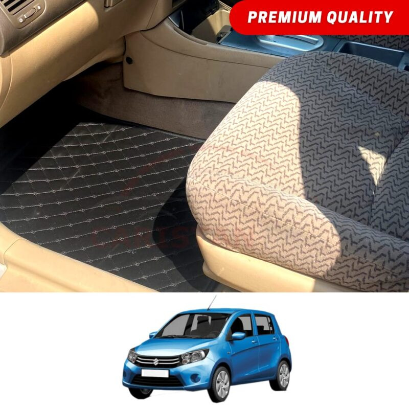 Suzuki Cultus Flat Style 7D Floor Mats Black 2017-26 Suzuki Cultus Flat Style 7D Floor Mats Black 2017-26