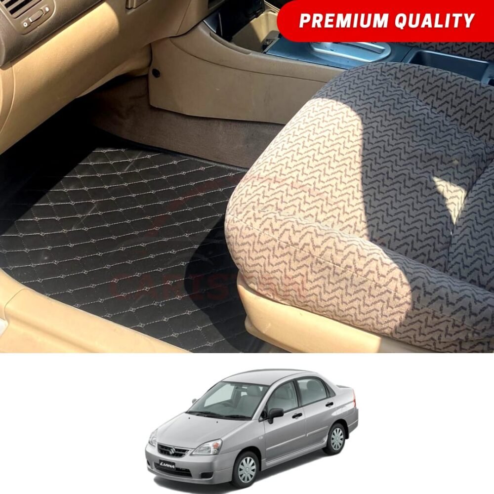 Suzuki Liana Flat Style 7D Floor Mats Black Suzuki Liana Flat Style 7D Floor Mats Black