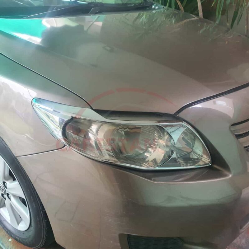 Toyota Corolla Headlight Chrome Cover 2009-10 1