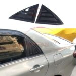 Toyota Corolla Quarter Glass Evo Rack Louver Cover Vent Set 2009-13