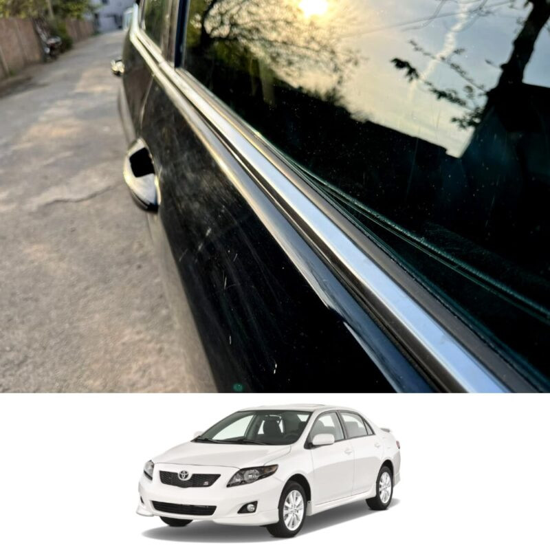 Toyota Corolla Window Chrome Weather Strip 2009-10 Toyota Corolla Window Chrome Weather Strip 2009-10