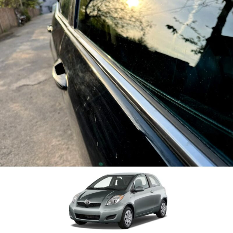 Toyota Vitz Window Chrome Weather Strip 2006-10 Toyota Vitz Window Chrome Weather Strip 2006-10