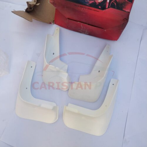 Toyota Yaris Mud Flaps Splash Guards White 1
