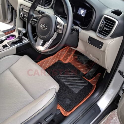 KIA Sportage 9D Floor Mats Orange