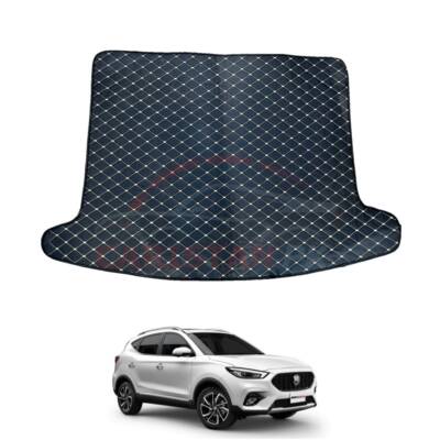 MG ZS 7D Trunk Protection Mat Black With Beige Stitch