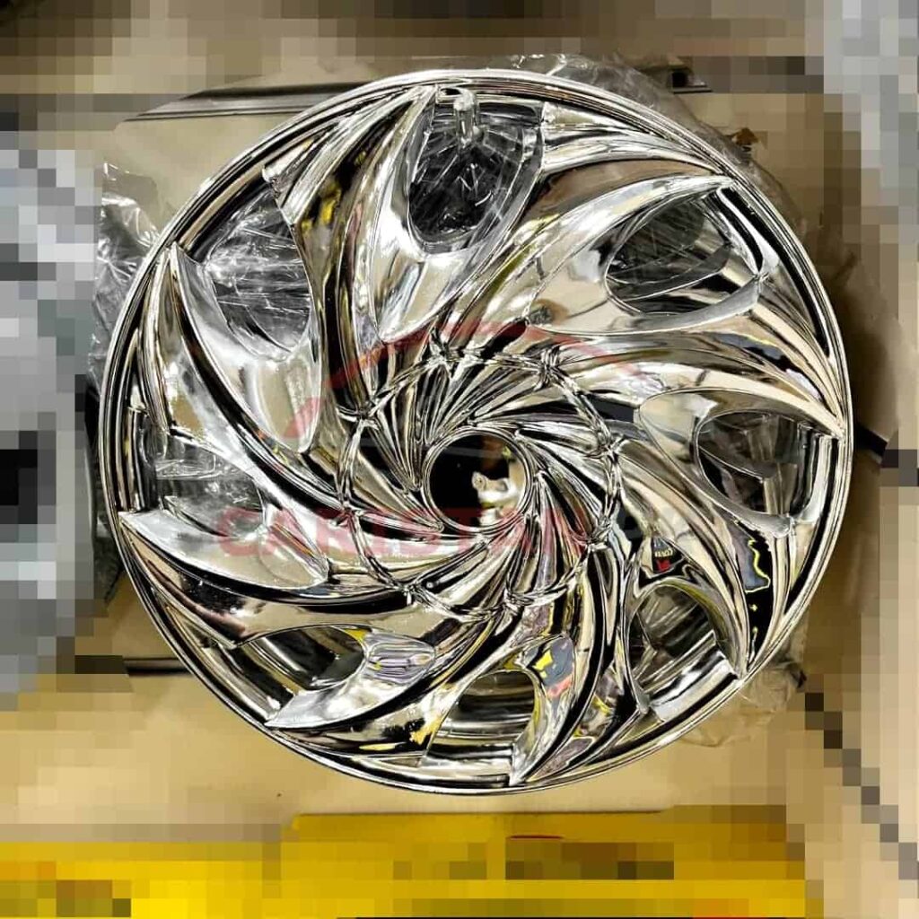 Chrome Wheel Cover Design C 12 Inch