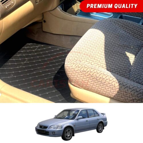 Honda City Flat Style 7D Floor Mats Black 2000-03