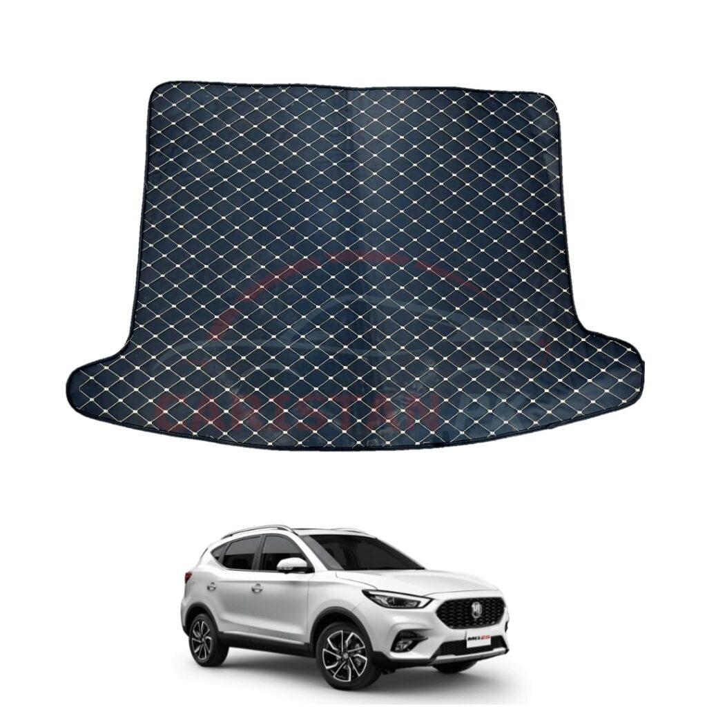 MG HS 7D Trunk Protection Mat Black With Beige Stitch