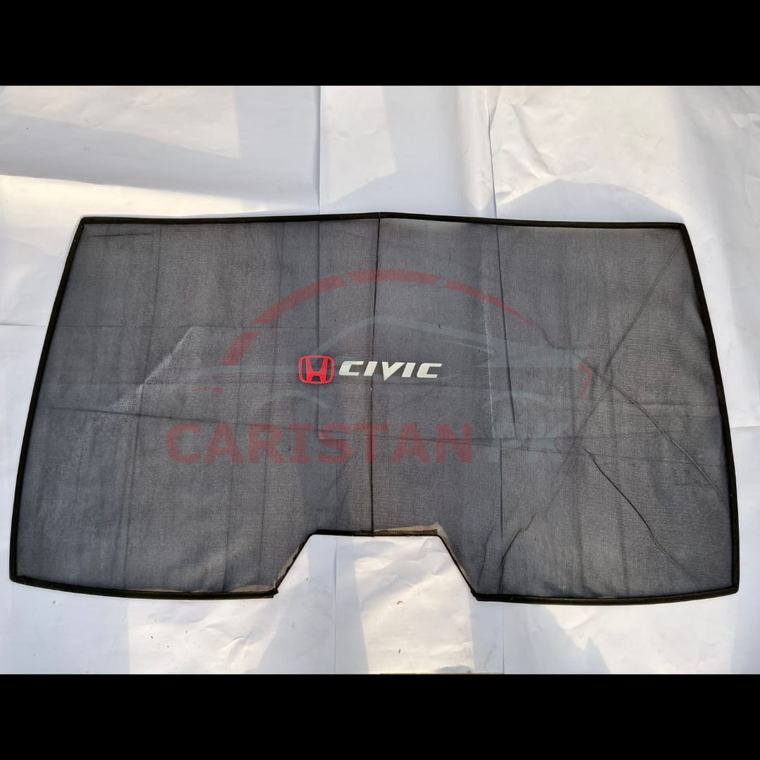 Honda Civic Rebirth Back Screen Curtain With Logo 2012-15