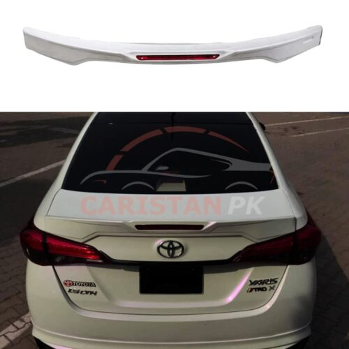 Unpainted ABS Plastic Toyota Yaris Sports Style Spoiler With LED Light