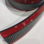 Carbon Fiber Red Bumper Lip Tape 1