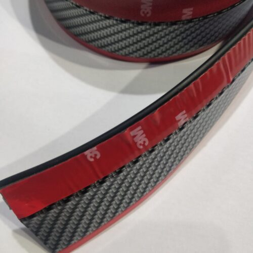 Carbon Fiber Red Bumper Lip Tape 1