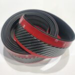 Carbon Fiber Red Bumper Lip Tape 2