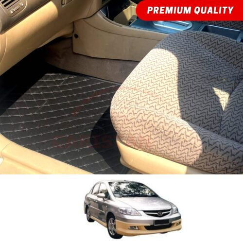 Honda City Flat Style 7D Floor Mats Black 2007-08