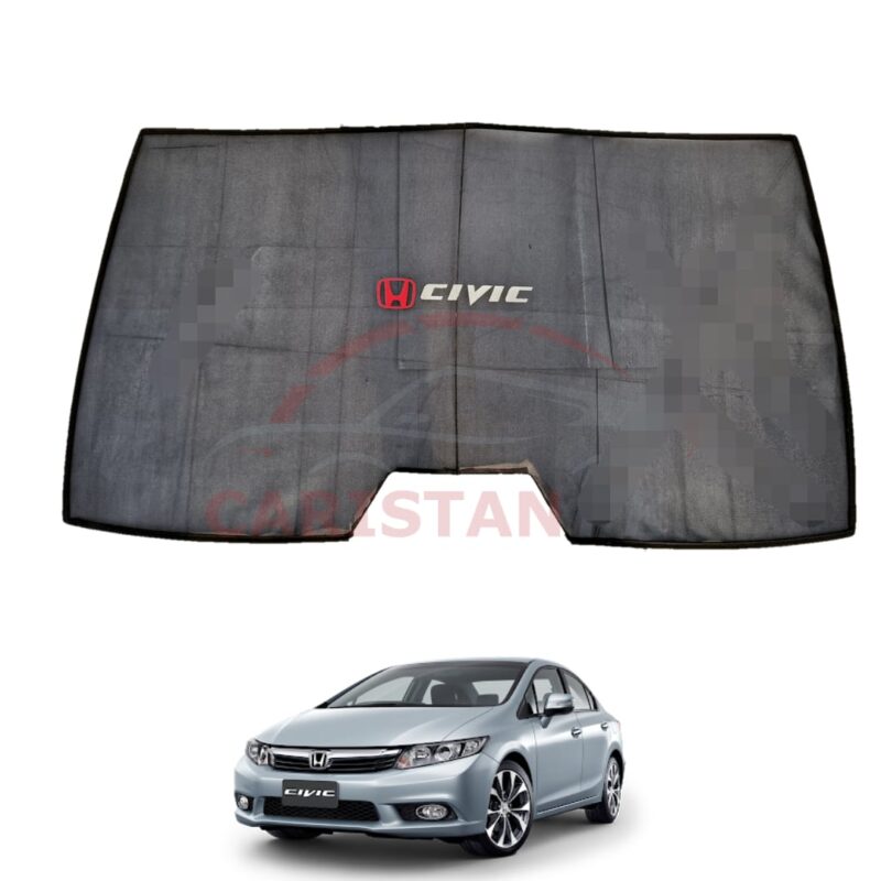 Honda Civic Rebirth Back Screen Curtain With Logo 2012-15
