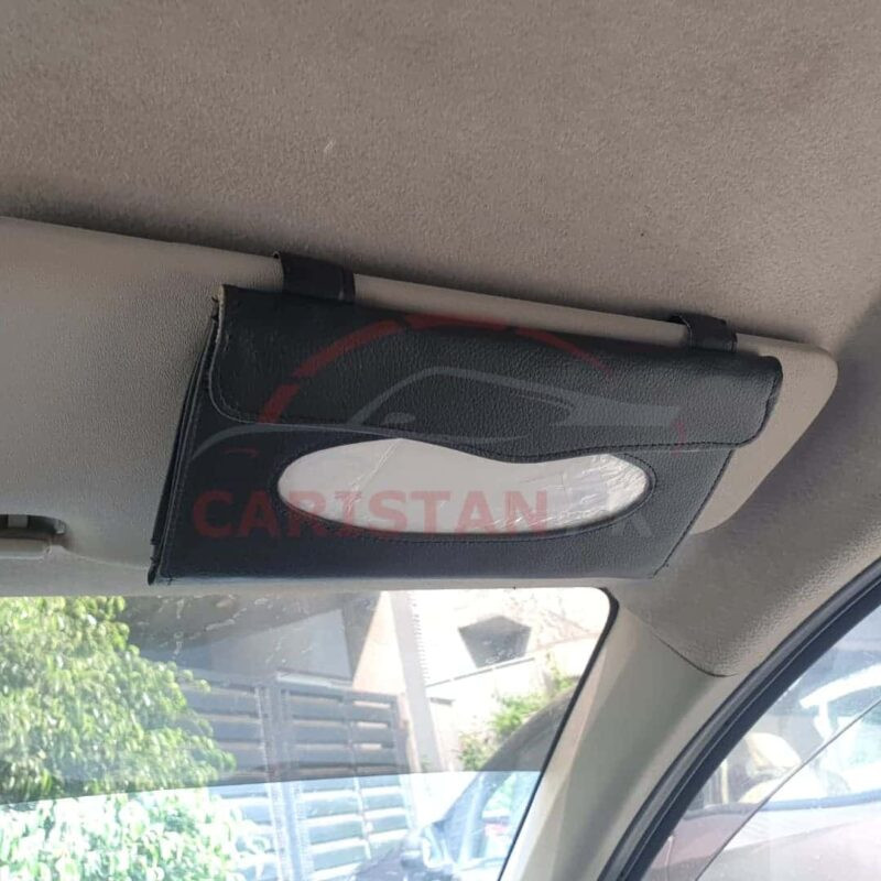 Universal Sun Visor Tissue Box Black With Logo Universal Sun Visor Tissue Box Black With Logo