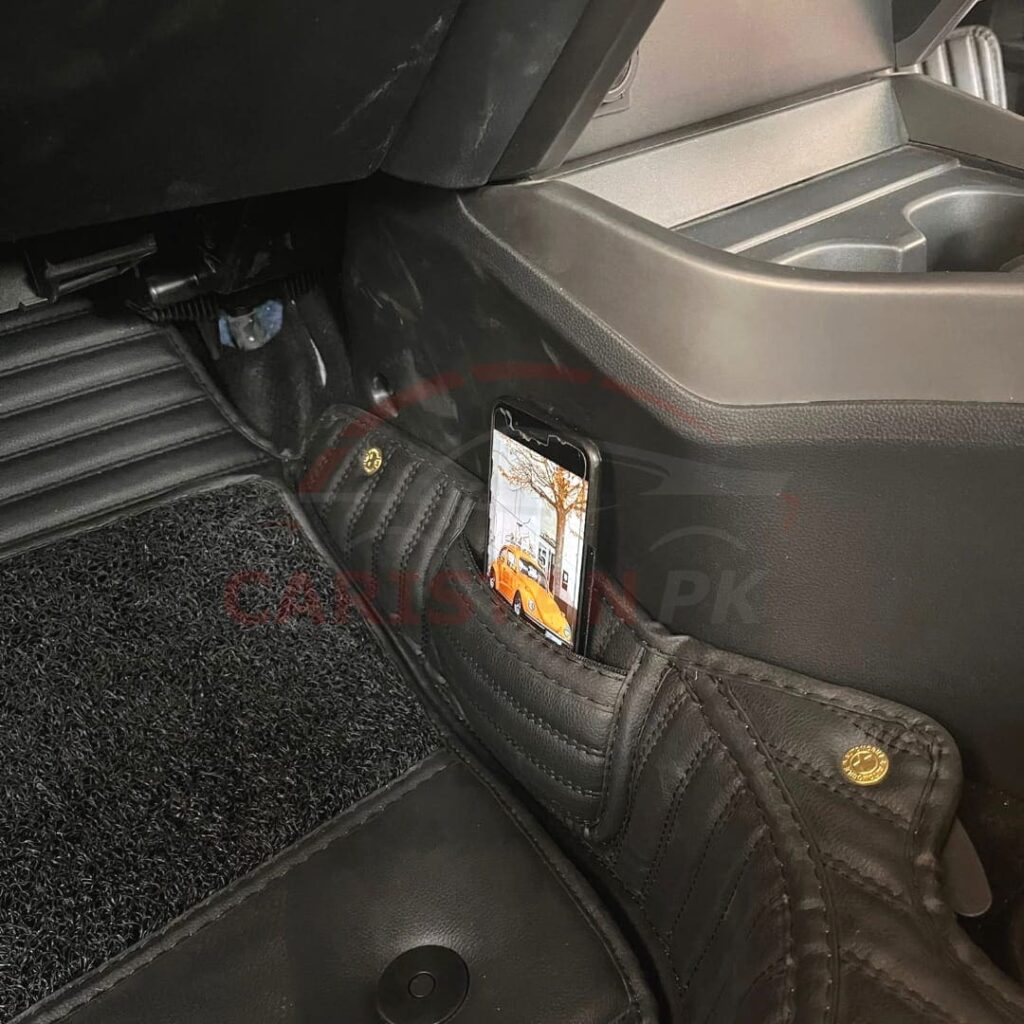  Honda City 9D Premium Floor Mats Black With Grass 2022 Model & Onwards 5