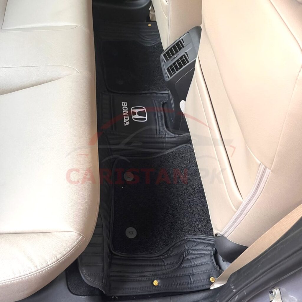  Honda City 9D Premium Floor Mats Black With Grass 2022 Model & Onwards 1