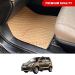 Suzuki Wagon R Pakistan Variant Flat Style 7D Floor Mats Beige Stitch