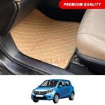 Suzuki Cultus Flat Style 7D Floor Mats Beige Stitch 2017-24 Model