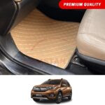 Honda BRV Flat Style 7D Floor Mats Beige Stitch